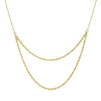 9K Yellow Gold  NecklaceE (Size - 16),  Gold Wt. 1.9 Gms