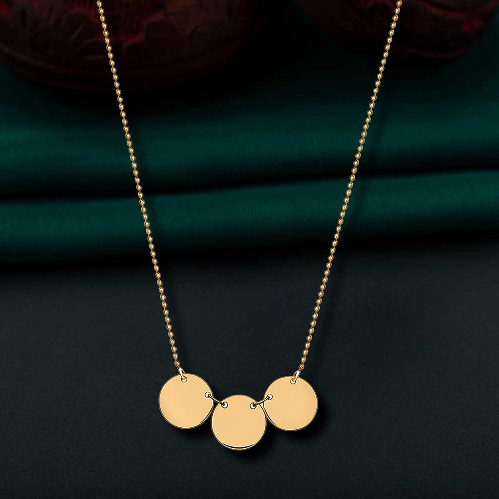 9K Yellow Gold  NecklaceE (Size - 17),  Gold Wt. 2.9 Gms