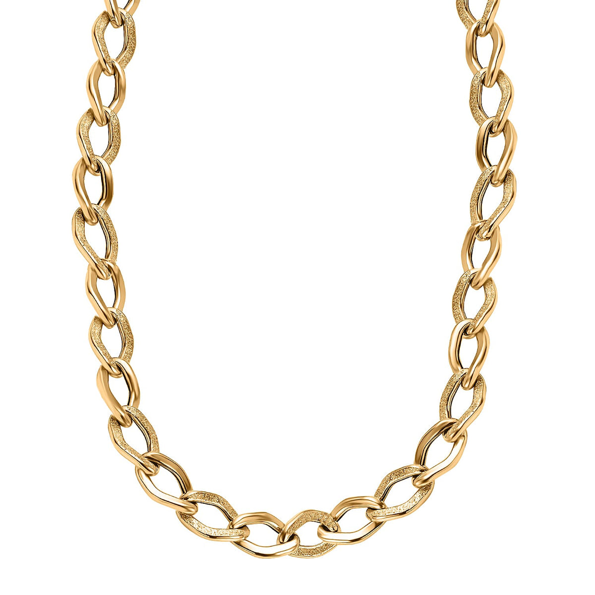 Maestro Collection - 9K Yellow Gold Elongated Curb Necklace (Size - 20), Gold Wt. 7.21 Gms 7490191 0