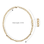 Maestro Collection - 9K Yellow Gold Elongated Curb Necklace (Size - 20), Gold Wt. 7.21 Gms