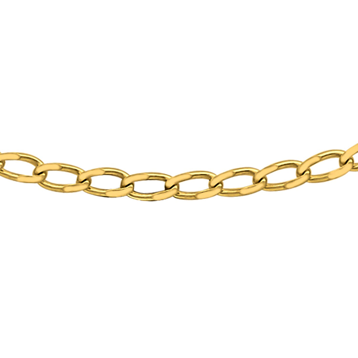 9K Yellow Gold Open Curb Chain 16 Inch 7190332 0