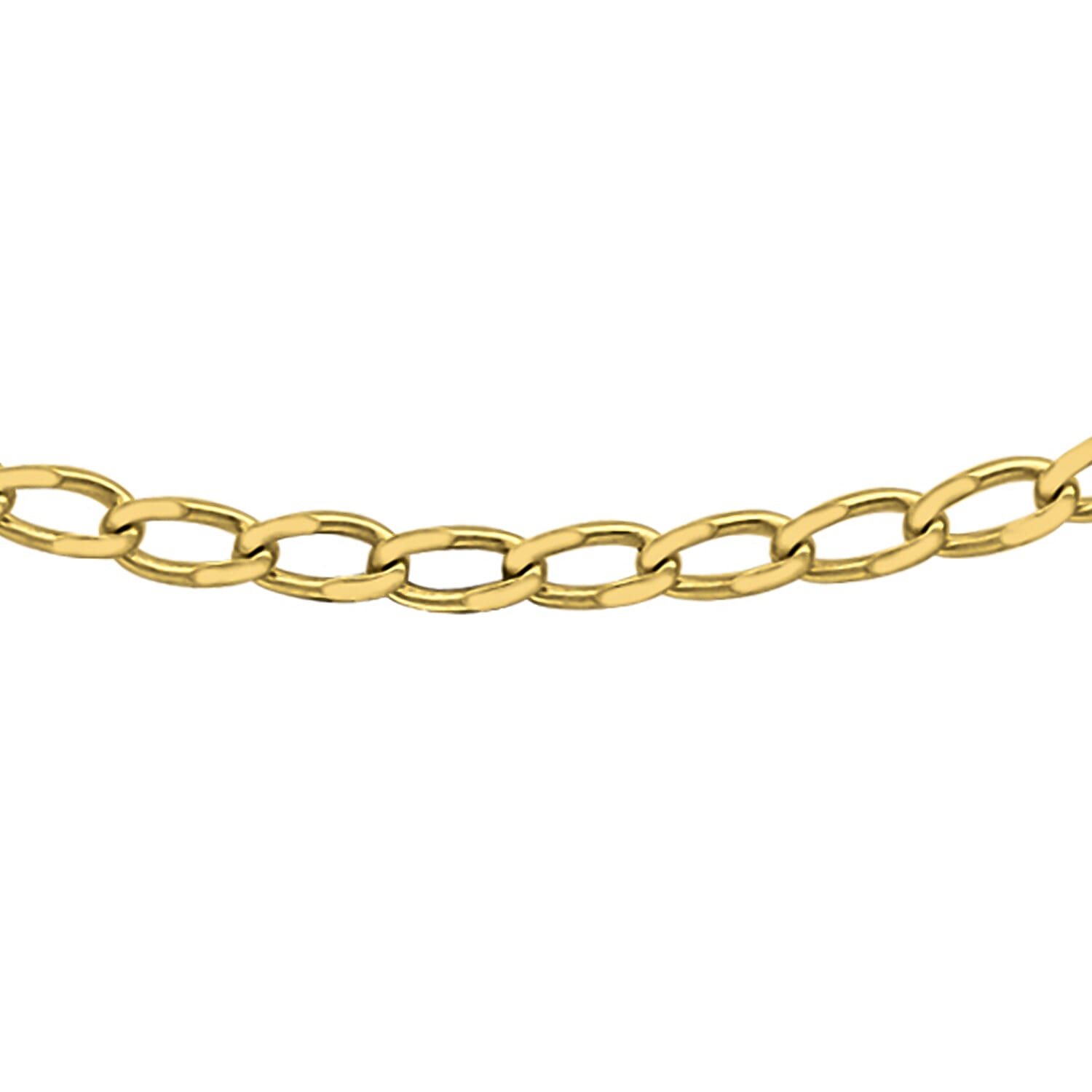 9K Yellow Gold Open Curb Chain 16 Inch 7190332 0
