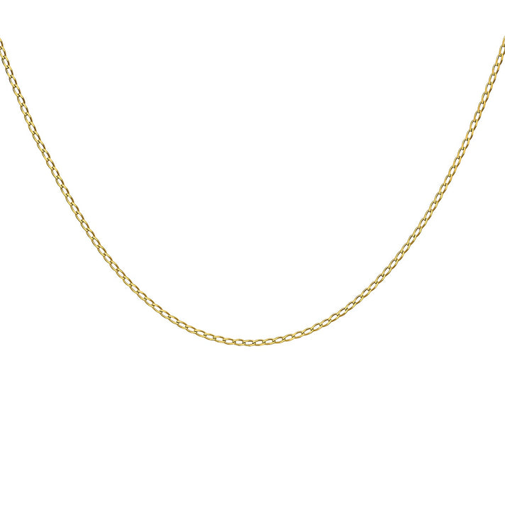 9K Yellow Gold Open Curb Chain 16 Inch 7190332 2