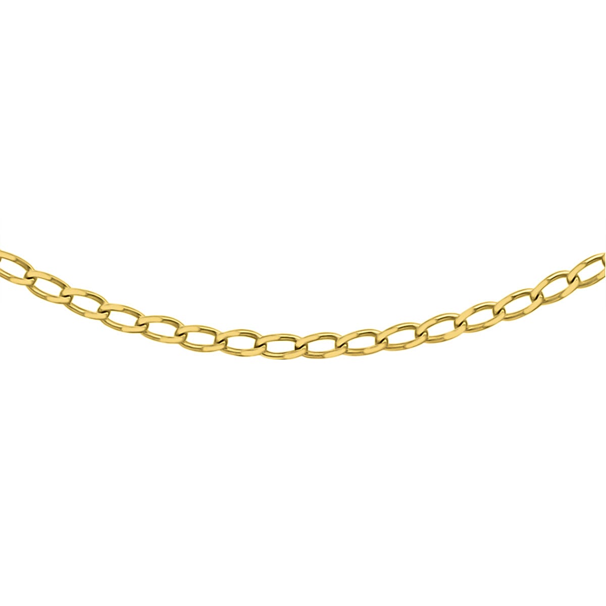 9K Yellow Gold Open Curb Chain (Size - 18) 7746770 0