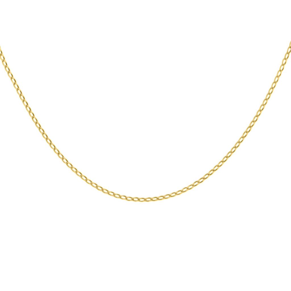 9K Yellow Gold Open Curb Chain (Size - 18)