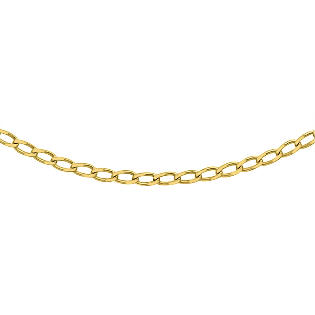 9K Yellow Gold Open Curb Chain (Size -20) 7746775 0