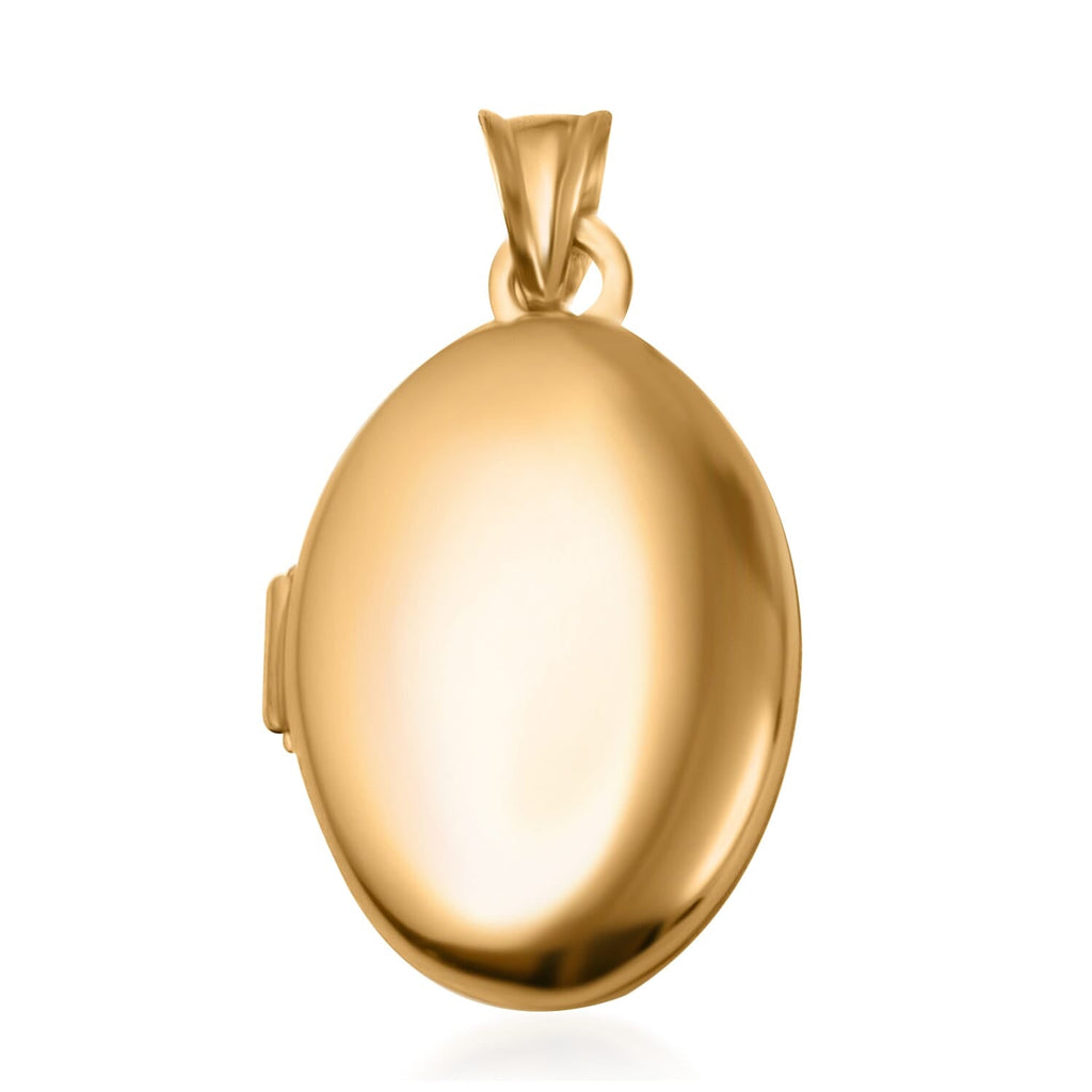 9K Yellow Gold Oval Locket Pendant, Gold Wt. 3.3 Gms