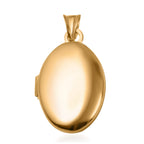 9K Yellow Gold Oval Locket Pendant, Gold Wt. 3.3 Gms