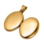 9K Yellow Gold Oval Locket Pendant, Gold Wt. 3.3 Gms