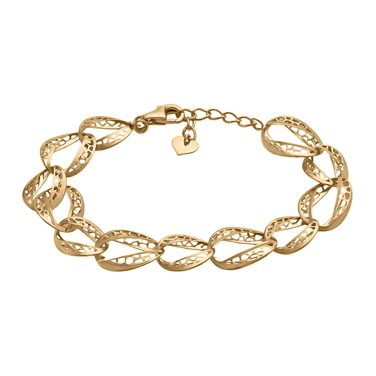9K Yellow Gold Oval Diamond Cut Bracelet (Size 7.5-1 Ext.), Gold Wt. 5.3 Gms 7711229 0