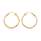 Biggest Close Out Deal - 9K Yellow Gold Oval Big Hoop Earring with Clasp Weight 2.70 Gms