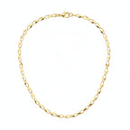 9K Yellow Gold Oval Link Necklace (Size 18) with Lobster Clasp, Gold Wt. 5.00 Gms.