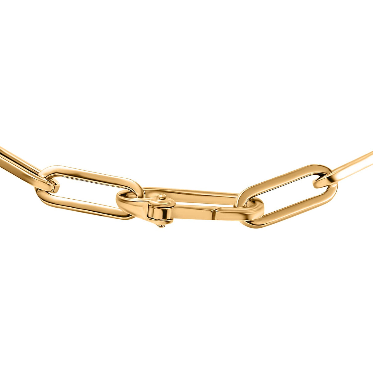 9K Yellow Gold Paper Clip Bracelet (Size - 7.5) 7570815 2