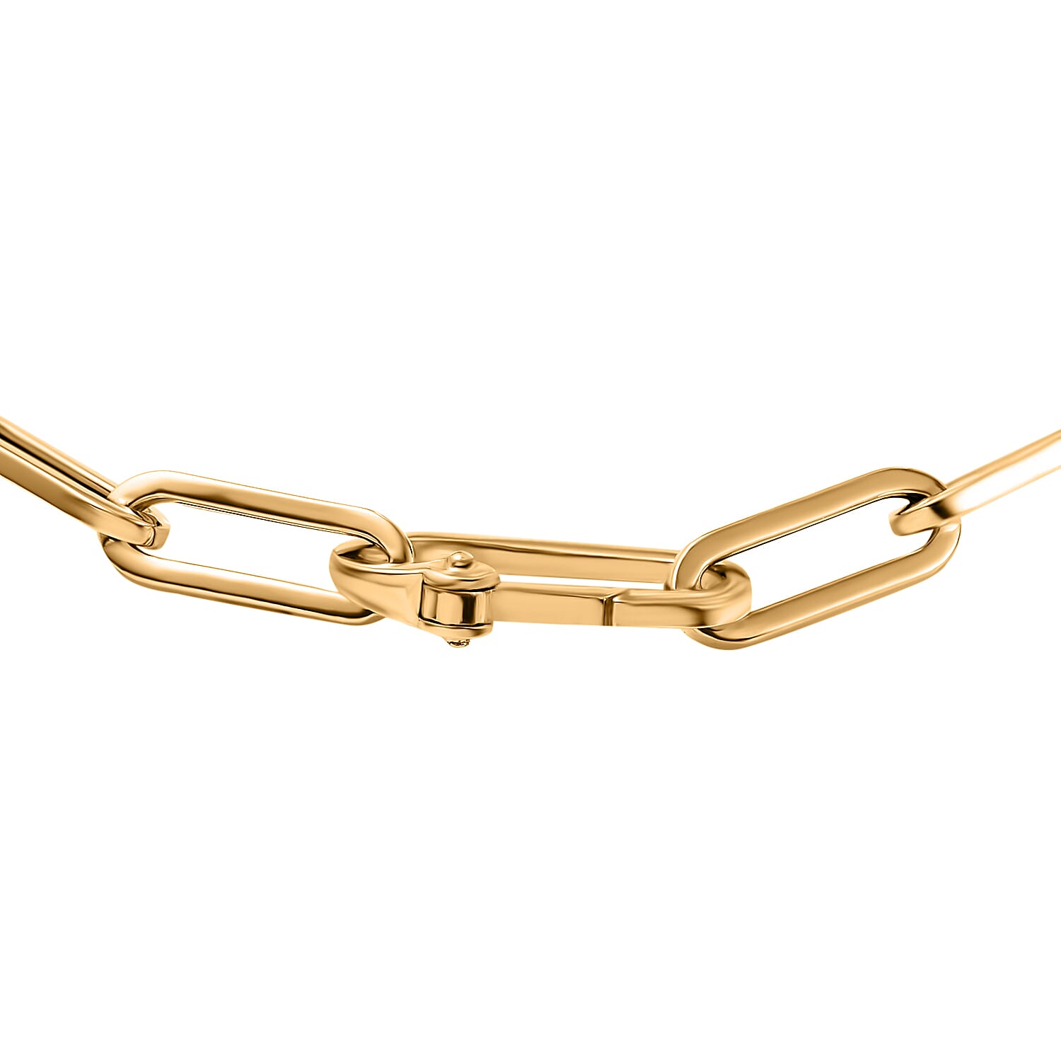 9K Yellow Gold Paper Clip Bracelet (Size - 7.5) 7570815 2