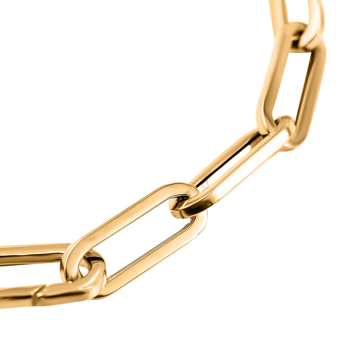 9K Yellow Gold Paper Clip Bracelet (Size - 7.5) 7570815 3