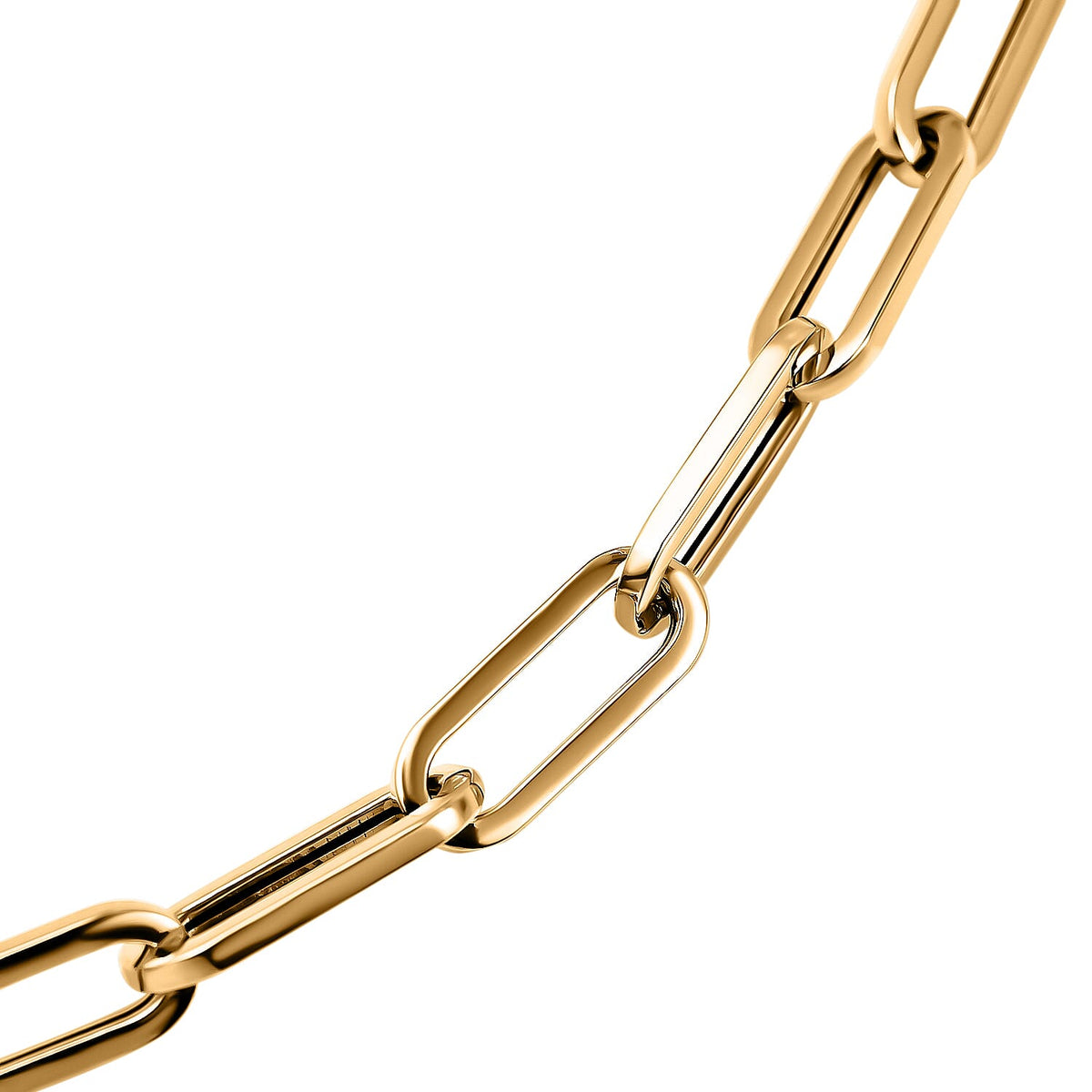 Maestro Collection -9K Yellow Gold Paper Clip Necklace (Size - 20) 7570809 2