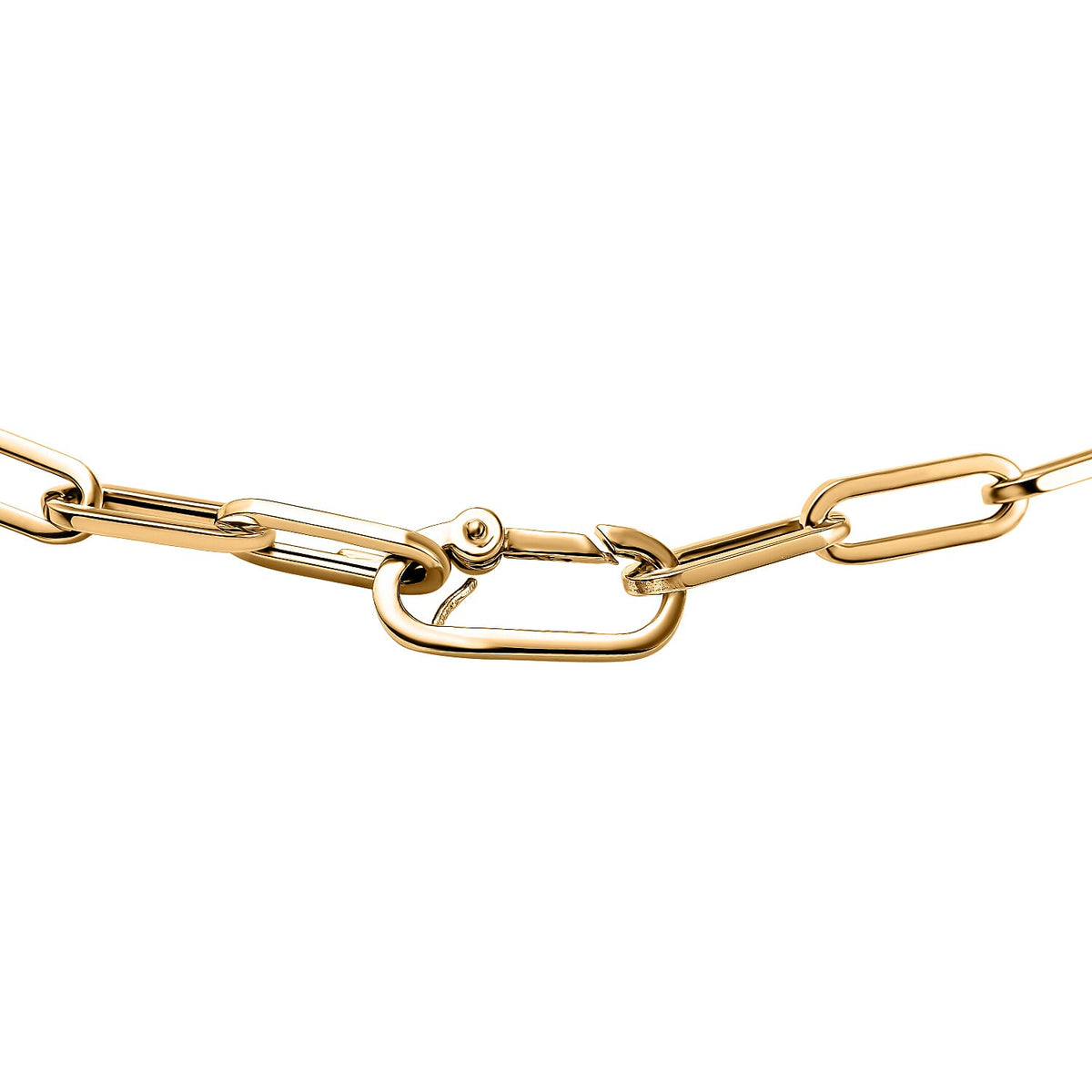 Maestro Collection -9K Yellow Gold Paper Clip Necklace (Size - 20) 7570809 3