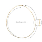 9K Yellow Gold Paperclip Chain (Size - 18) with Lobster Clasp