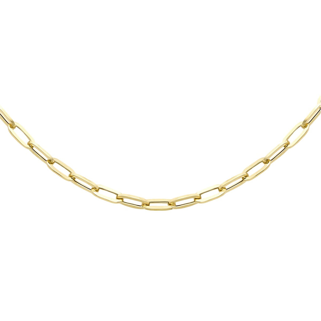 Vicenza Closeout - 9K Yellow Gold Paperclip Chain (Size - 20), Gold Wt. 5.20 Gms
