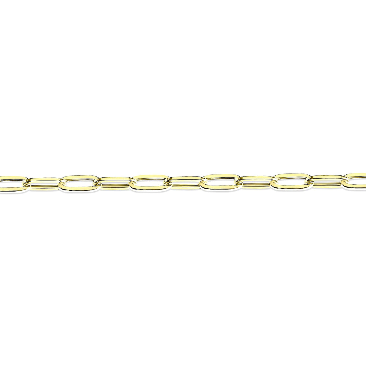 9K Yellow Gold 2.4MM PaperClip Necklace with Lobster Clasp 20 Inch 8343652 0