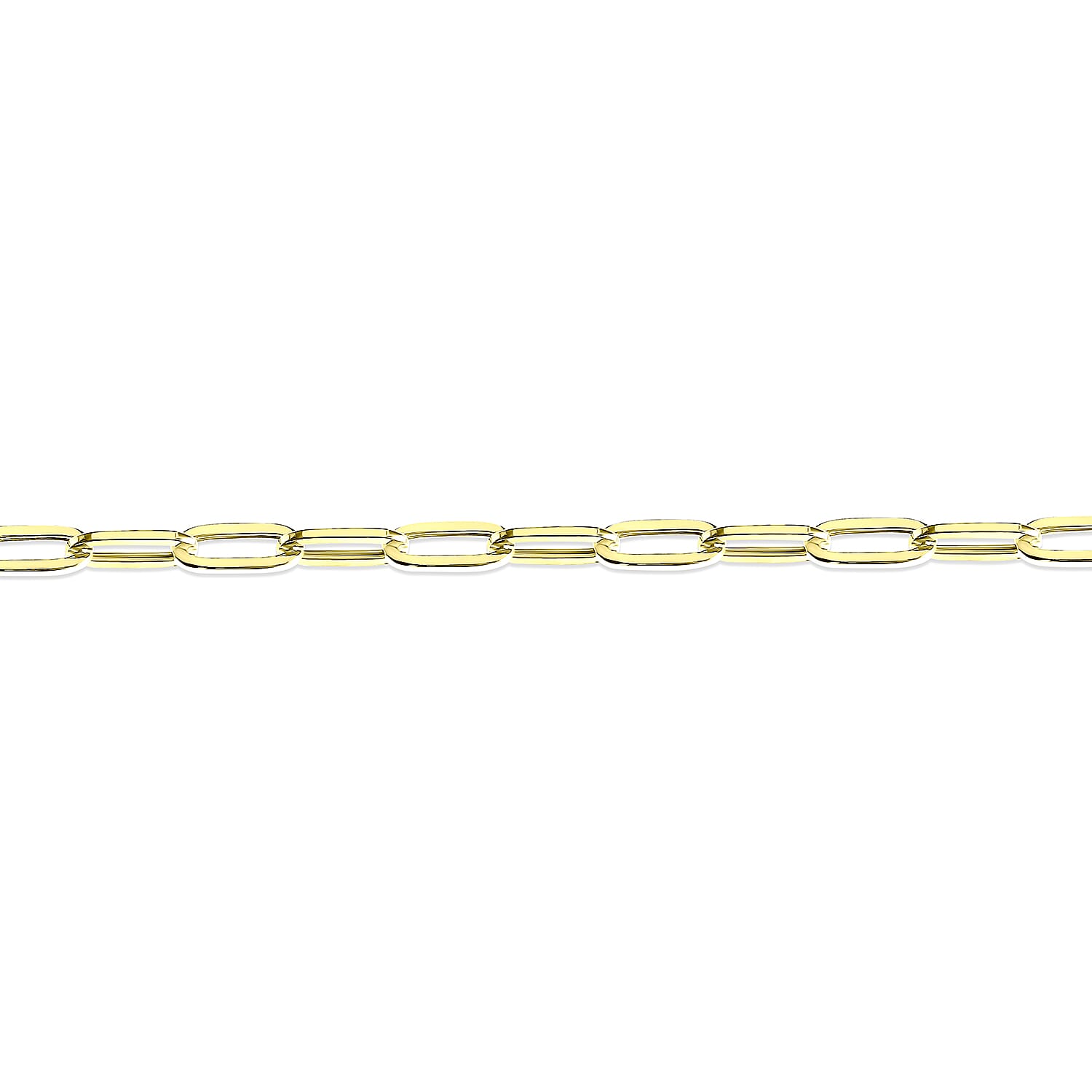 9K Yellow Gold 2.4MM PaperClip Necklace with Lobster Clasp 20 Inch 8343652 0
