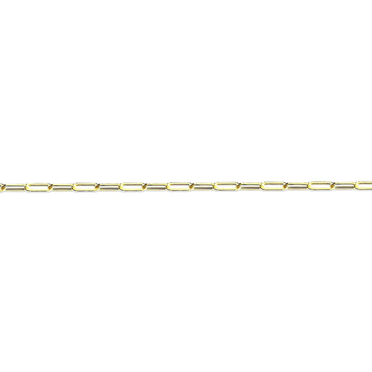 9K Yellow Gold 2.4MM PaperClip Necklace with Lobster Clasp 20 Inch 8343652 1