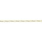 9K Yellow Gold PaperClip Necklace (Size - 24) with Lobster Clasp 2.75 gram