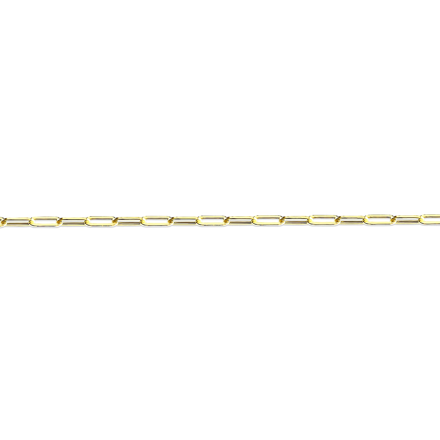 9K Yellow Gold 2.4MM PaperClip Necklace with Lobster Clasp 20 Inch 8343652 1