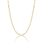 9K Yellow Gold Paperclip Chain (Size - 24) with Lobster Clasp, Gold Wt. 2.62 Gms