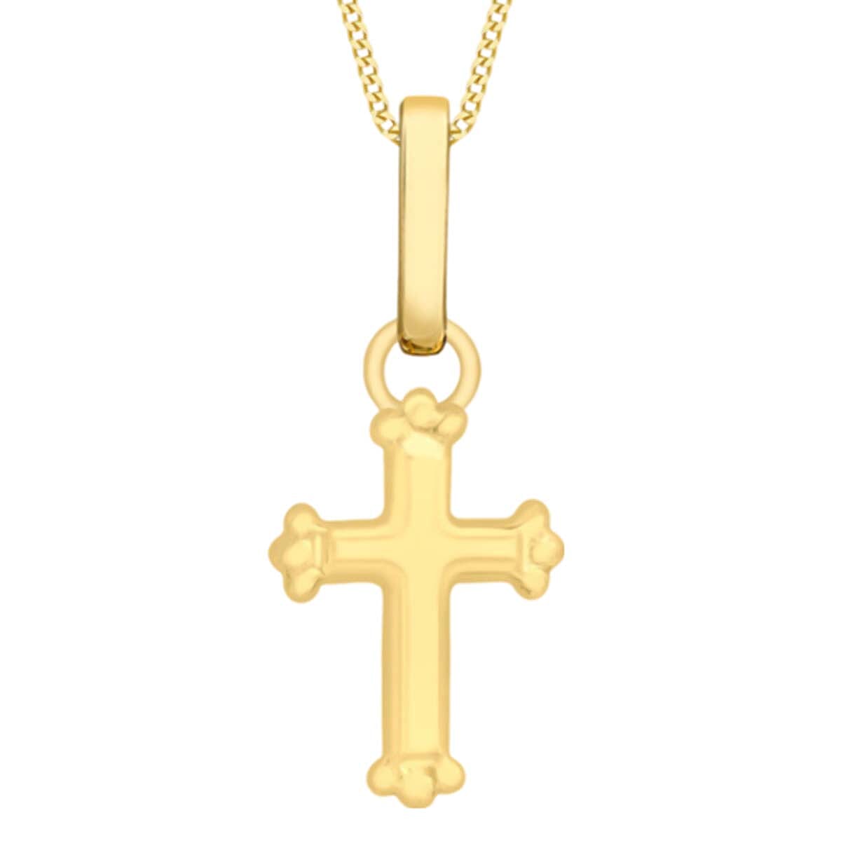 9K Yellow Gold Cross Pendant 8024977 0