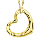 Mega Doorbuster - 9K Yellow Gold Open Heart Pendant