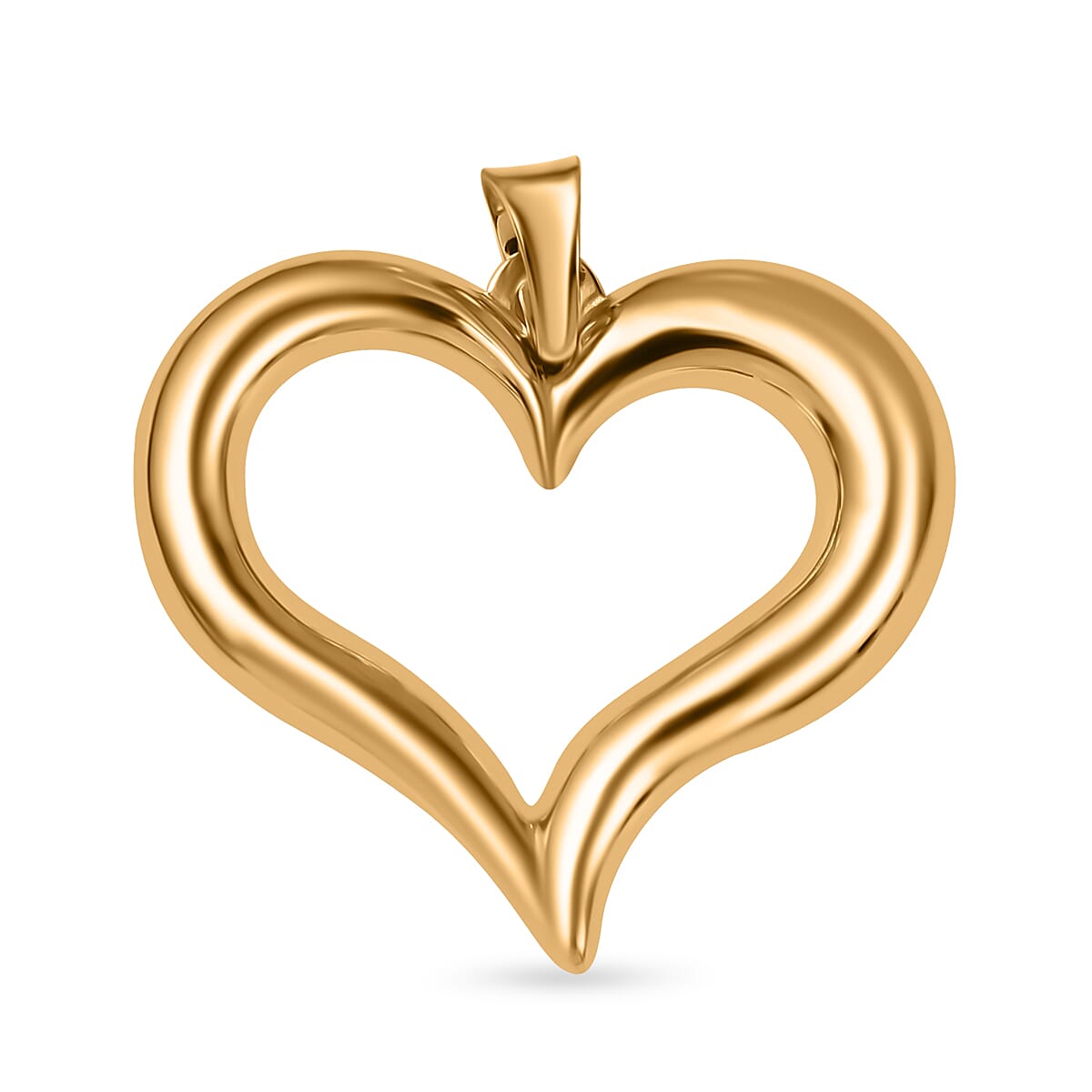 Hatton Garden Closeout - 9K Yellow Gold Heart Pendant 7757056 0