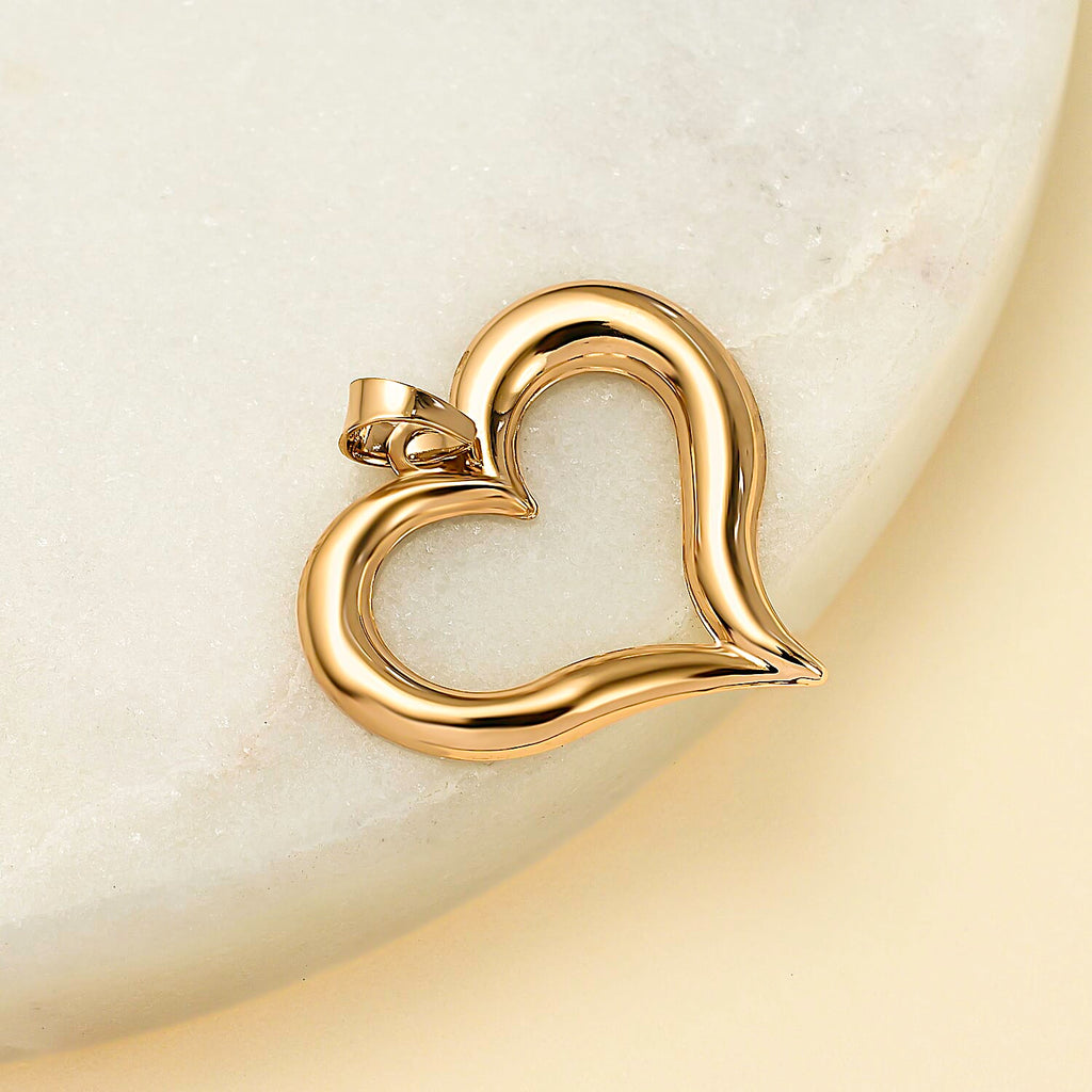 Hatton Garden Closeout - 9K Yellow Gold Heart Pendant