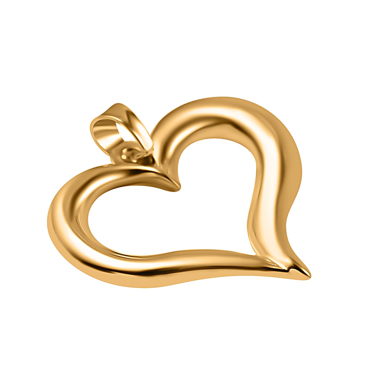 Hatton Garden Closeout - 9K Yellow Gold Heart Pendant 7757056 3