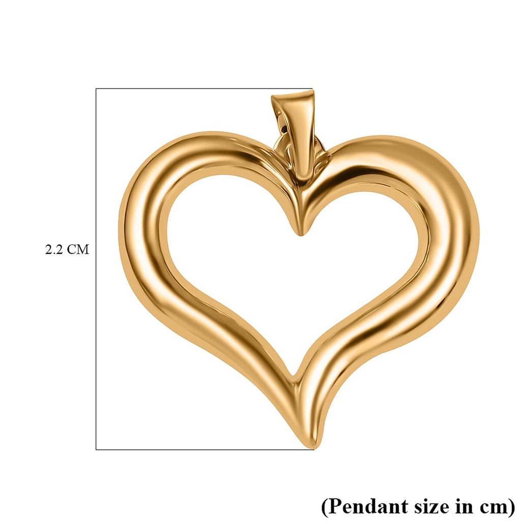 Hatton Garden Closeout - 9K Yellow Gold Heart Pendant