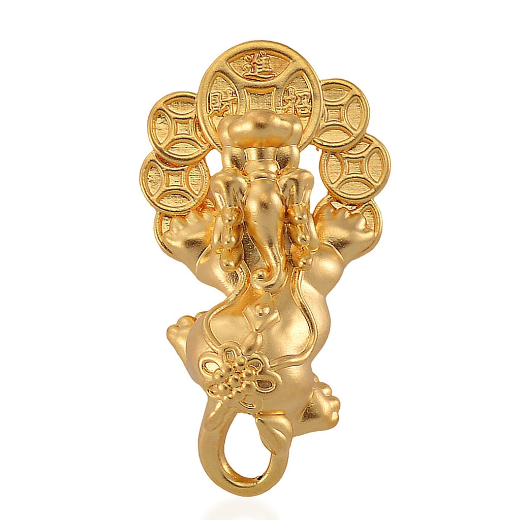 9K Yellow Gold Pixiu Pendant (27X15mm)