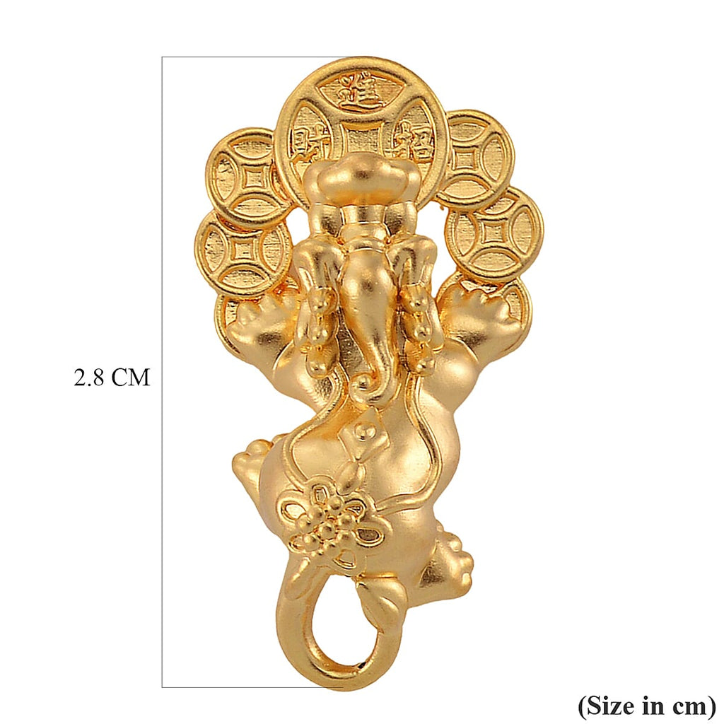 9K Yellow Gold Pixiu Pendant (27X15mm)
