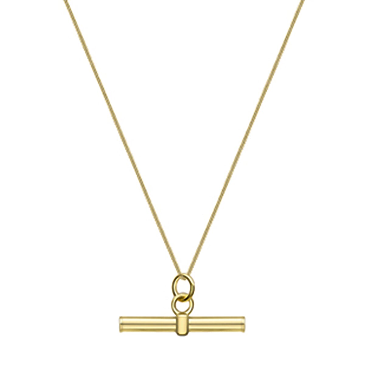 9K Yellow Gold Toggle Bar Pendant 7711554 1