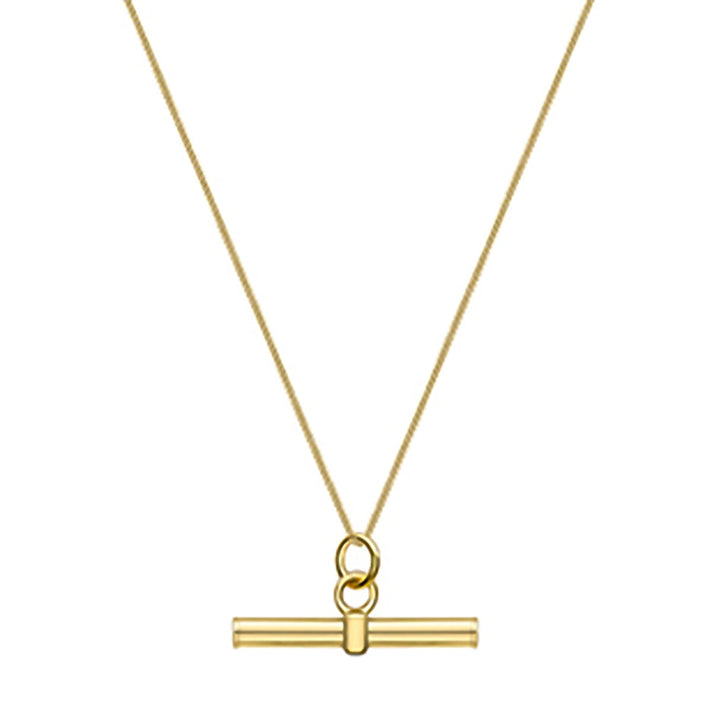 9K Yellow Gold Toggle Bar Pendant 7711554 2