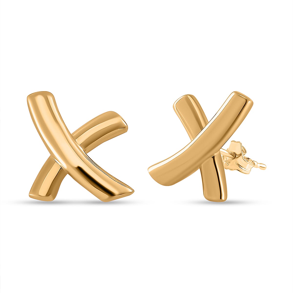 Designer inspired  - 9K Yellow Gold Kiss Earrings 7834174 0