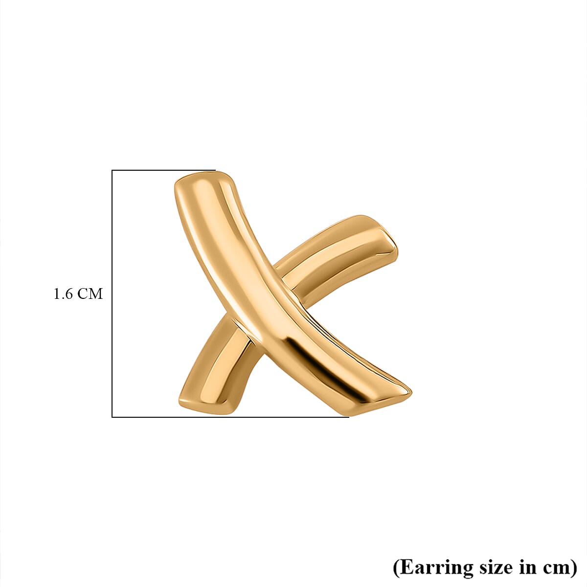 Designer inspired  - 9K Yellow Gold Kiss Earrings 7834174 6