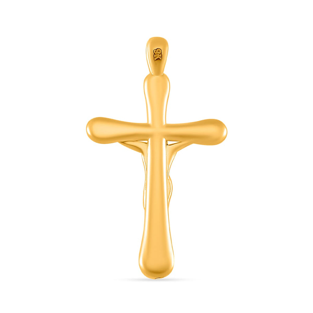 Designer Inspired Closeout Deal - 9K Yellow Gold Crucifix Pendant