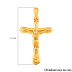 Designer Inspired Closeout Deal - 9K Yellow Gold Crucifix Pendant