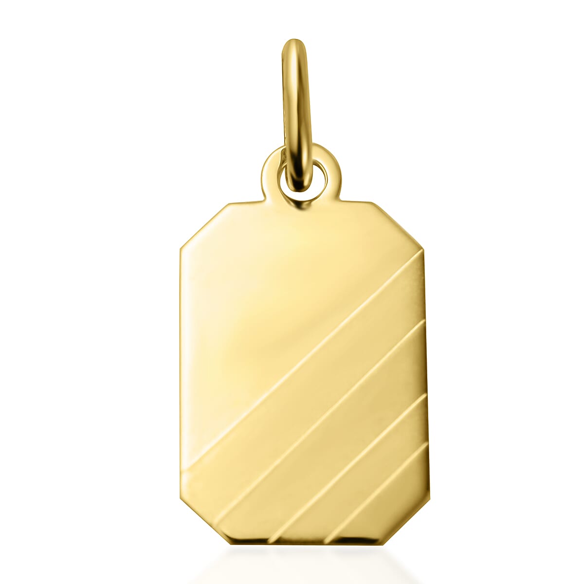 9K Yellow Gold Octagon Pendant 7677705 0
