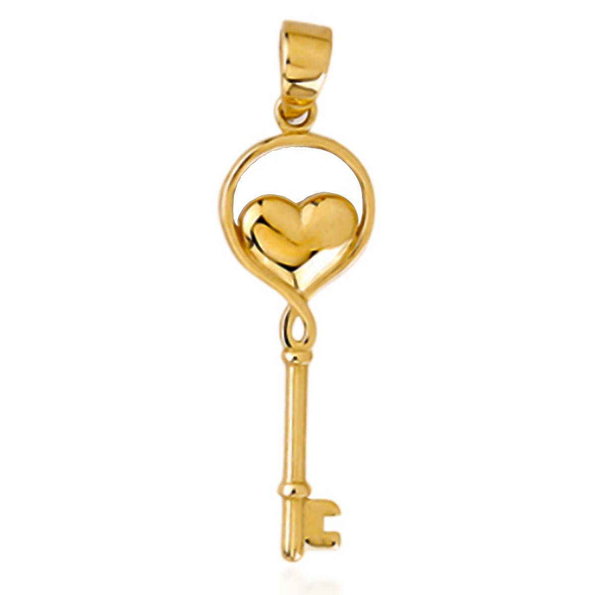 Designer Inspired - 9K Yellow Gold Key Pendant 7986112 0