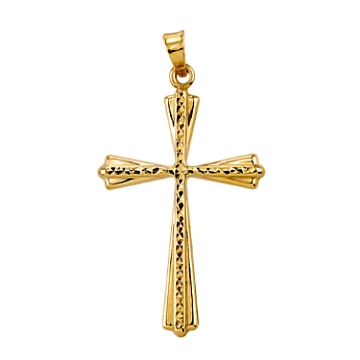 One Time CloseOut- 9K Yellow Gold Cross Pendant 7757085 0