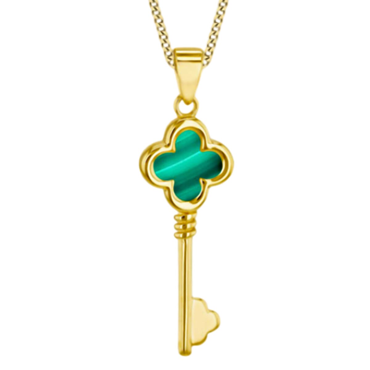 Designer Inspired Close Out- 9K Yellow Gold  Key Pendant 7854360 0