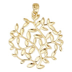 Designer Closeout - 9K Yellow Gold Leaf Pendant. Gold Wt 1.50 Gms