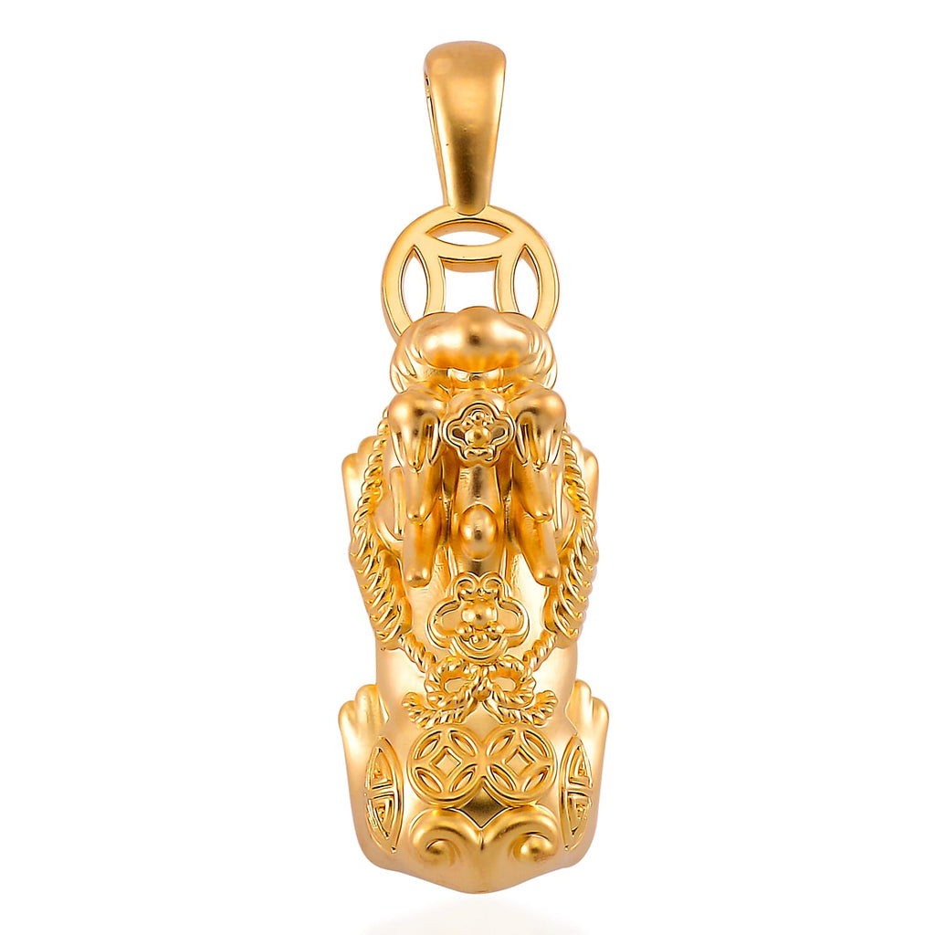 One Time Deal - TJC Large 9K Yellow Gold Pixiu Pendant