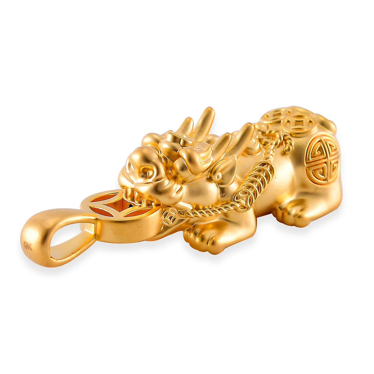 9K Yellow Gold Pixiu Pendant 7834176 4